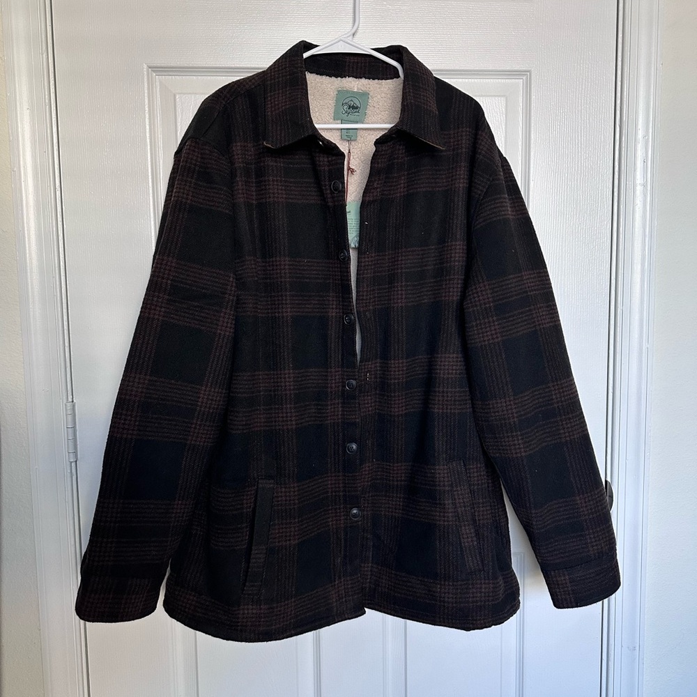 Flannel Sherpa Lined Jacket